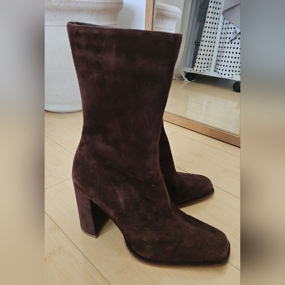 Steve Madden Rich Brown Heeled Boots